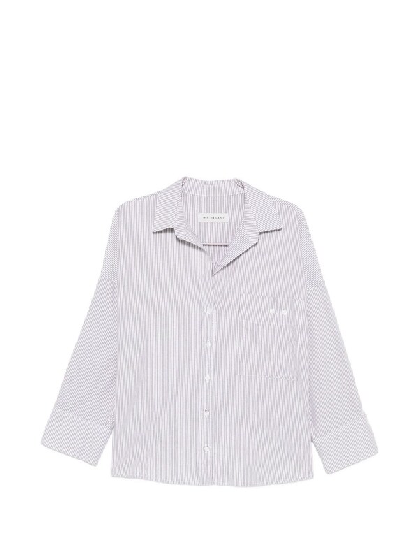  White Sand White Sand Striped Cotton Shirt 