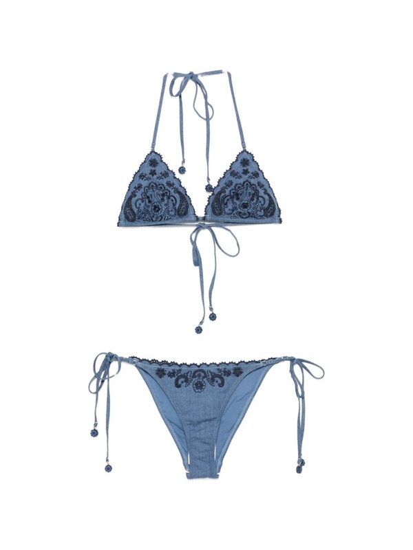  Zimmermann Zimmermann Aster Denim Bikini Set 