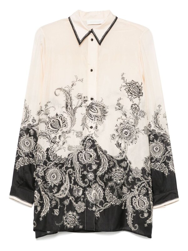  Zimmermann Zimmermann Rhiannon Printed Silk Shirt 