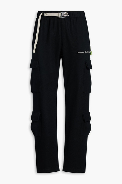  Advisory Board Crystals - Embroidered Wool Cargo Pants - Black - S 