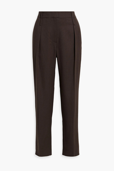  A.emery - Draper Wool-twill Tapered Pants - Brown - Uk 6 