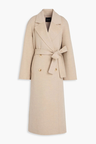  A.emery - Evans Double-breasted Wool-blend Twill Coat - Neutral - Xxl 