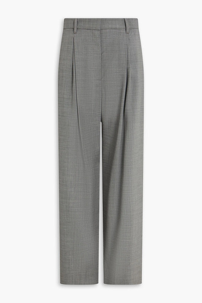  A.emery - Goddard Pleated Wool Wide-leg Pants - Gray - Uk 12 