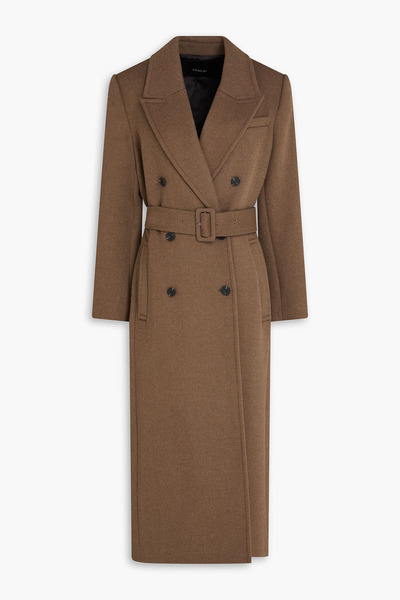  A.emery - Kenner Double-breasted Wool-blend Felt Coat - Brown - Uk 12 