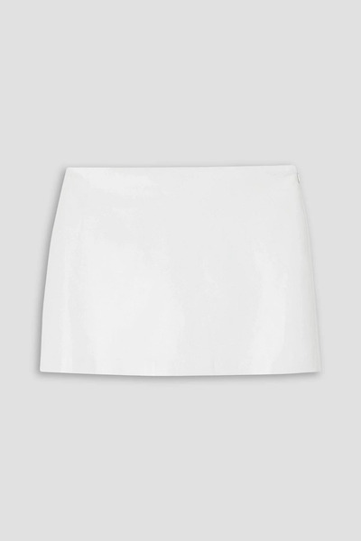  Agolde - Agda Leather-blend Mini Skirt - White - 32 