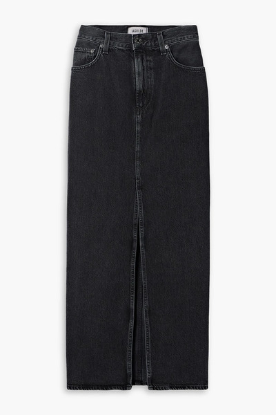  Agolde - Leif Organic Denim Maxi Skirt - Black - 26 