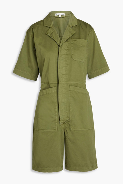  Alex Mill - Cotton-blend Poplin Playsuit - Green - Xs 