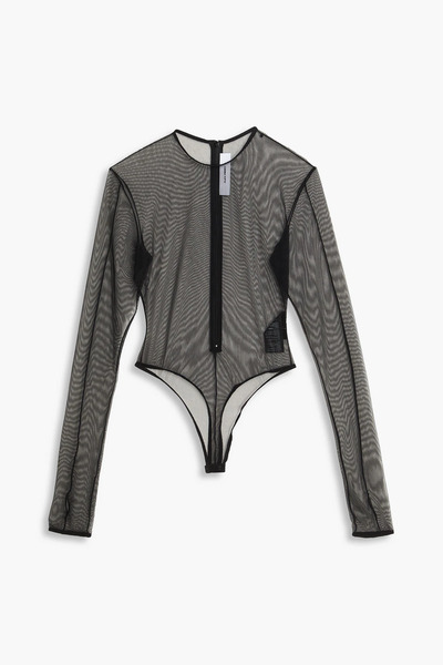  Alex Perry - Stretch-mesh Bodysuit - Black - Uk 4 
