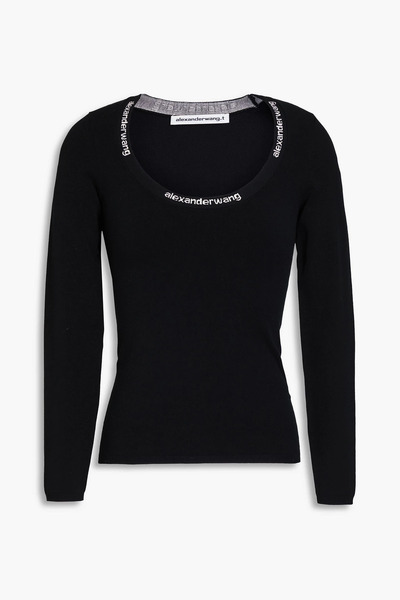  Alexanderwang.t - Stretch-knit Top - Black - Xs 