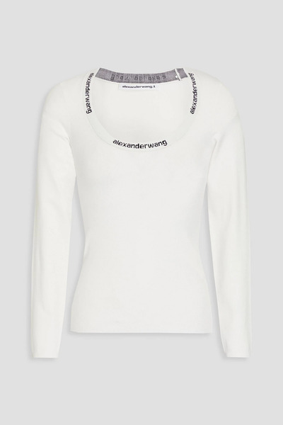  Alexanderwang.t - Stretch-knit Top - White - Xs 