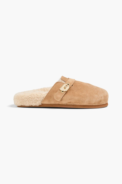  Ancient Greek Sandals - Vasilitsa Suede Clogs - Neutral - Eu 36 