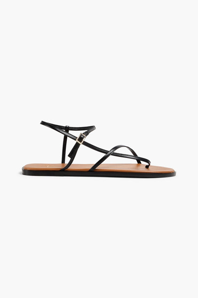  Atp Atelier - Capri Leather Sandals - Black - Eu 35 