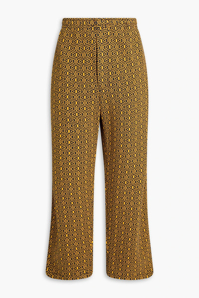  Bode - Jacquard-knit Cotton Pants - Yellow - L 