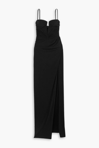  Brandon Maxwell - Caroline Ruched Jersey Gown - Black - Us 12 