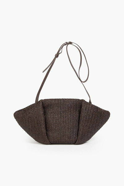  Brunello Cucinelli - Pleated Faux Straw Shoulder Bag - Brown - Onesize 