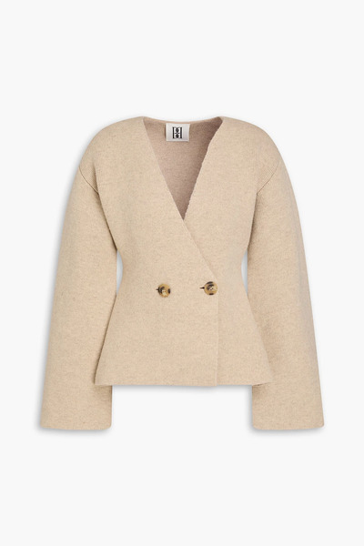  By Malene Birger - Double-breasted Wool Cardigan - Neutral - L 