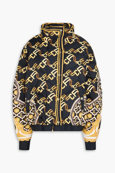  Camilla - Printed Quilted Shell Down Jacket - Black - S 