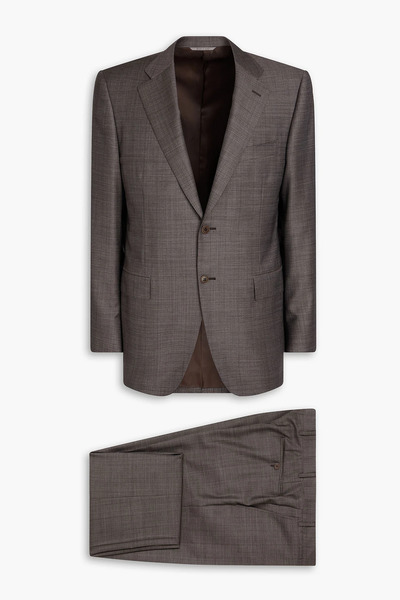  Canali - Slim-fit Wool Suit - Brown - It 56 