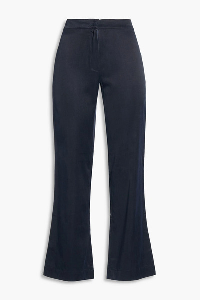 Casa Raki - Dalia Cupro Bootcut Pants - Blue - S 