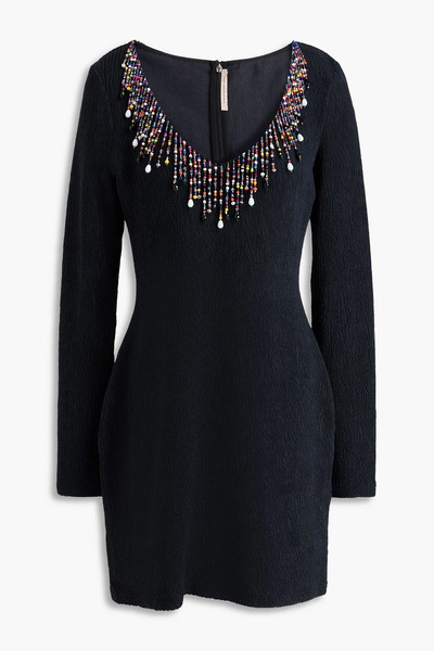  Christopher Kane - Embellished Jersey Mini Dress - Black - It 46 