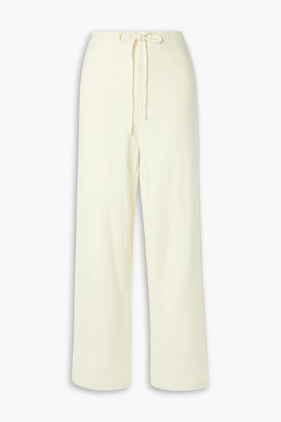  Co - Brushed Wool-twill Wide-leg Pants - Neutral - S 