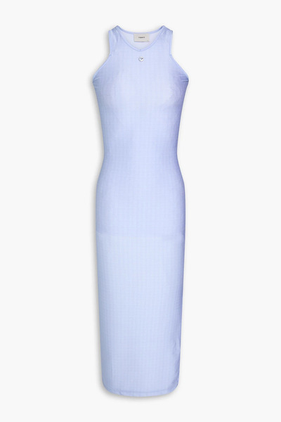  Coperni - Checked Stretch-jersey Midi Dress - Blue - Xs 