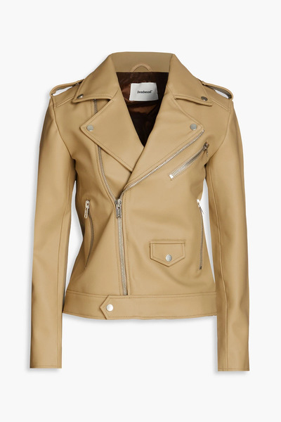  Deadwood - Faux Leather Biker Jacket - Neutral - Fr 36 