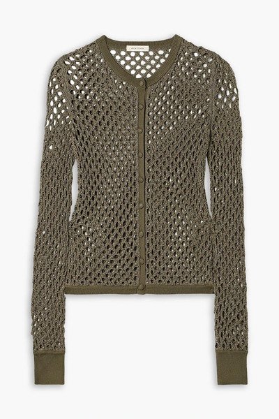  Diotima - Zora Bead-embellished Crocheted Cotton-blend Cardigan - Neutral - 2 