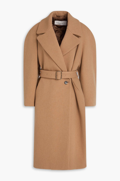  Dries Van Noten - Belted Felt Coat - Brown - L 