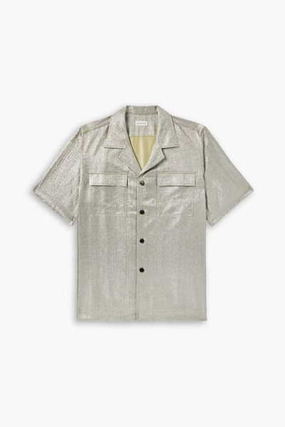  Dries Van Noten - Lamé Shirt - Metallic - It 44 