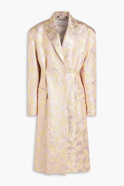  Dries Van Noten - Metallic Wool-blend Brocade Coat - Metallic - Fr 38 