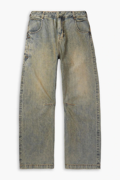  Entire Studios - Gem Wide-leg Distressed Selvedge Jeans - Blue - Xl 
