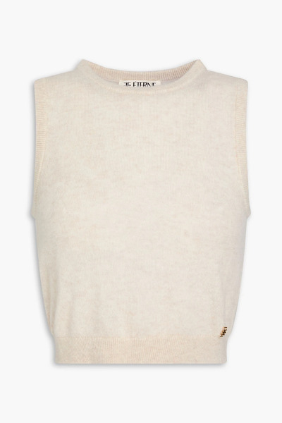  éterne - Sawyer Cropped Cashmere Top - Neutral - L/xl 