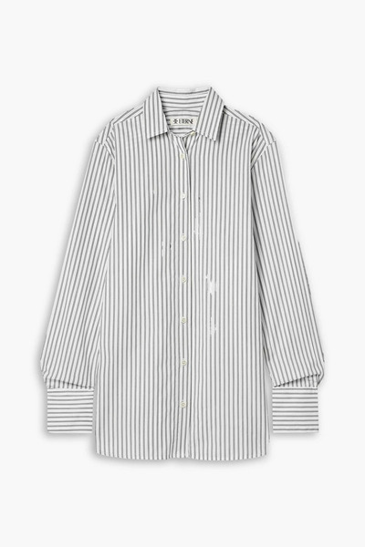 éterne - Striped Cotton-poplin Shirt - White - Xs/s 