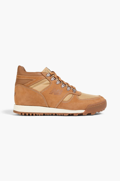  Eye Junya Watanabe Man X New Balance - Rainier Canvas, Nubuck And Leather High-top Sneakers - Brown - Us 7 