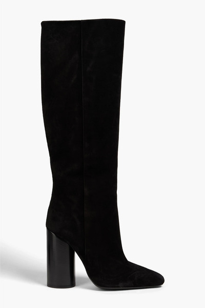  Ferragamo - Pampero Suede Knee Boots - Black - Us 5.5 