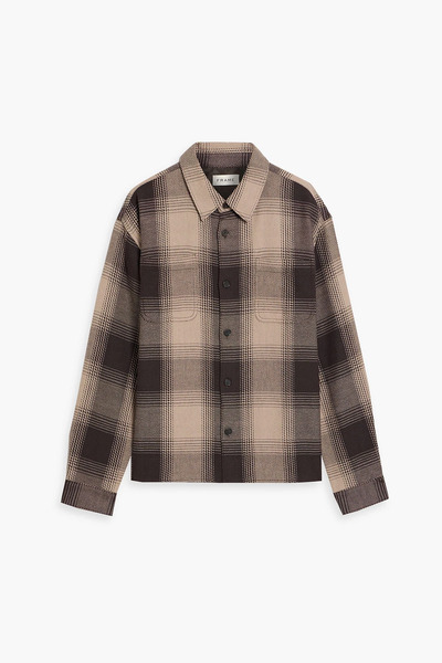  Frame - Checked Cotton-jacquard Shirt - Neutral - S 