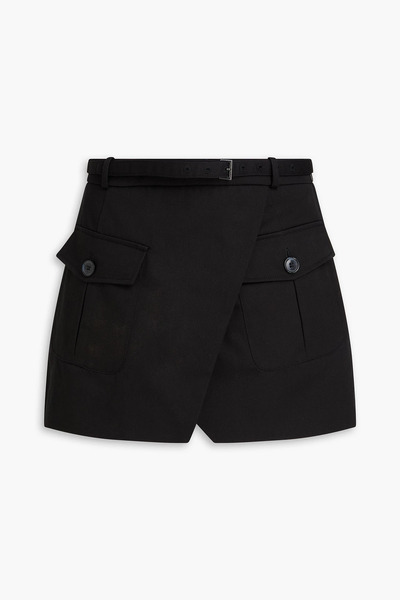  Frame - Cotton-twill Mini Skirt - Black - Us 0 