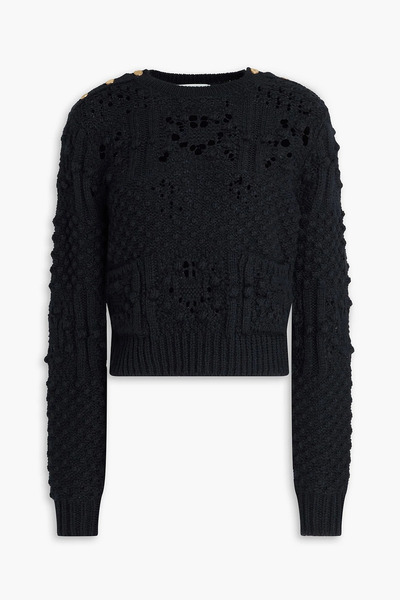  Frame - Crochet-knit Sweater - Blue - Xs 