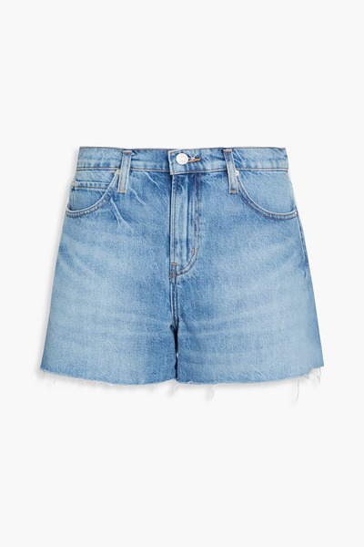 Frame - Frayed Denim Shorts - Blue - 24 