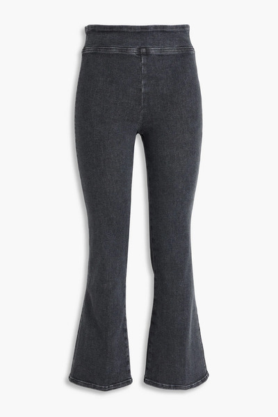  Frame - Jetset Cropped High-rise Bootcut Jeans - Gray - 1 