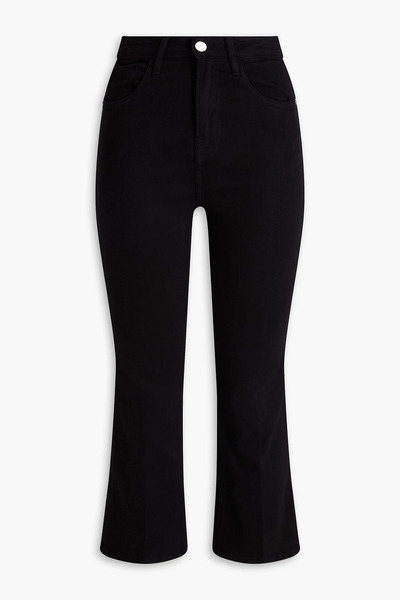  Frame - Le Crop Mini Boot Cropped High-rise Bootcut Jeans - Black - 23 