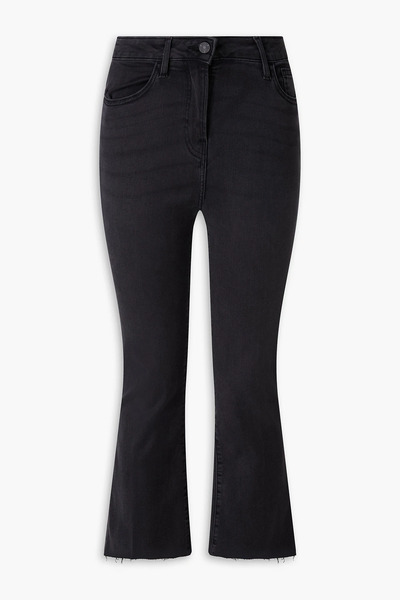  Frame - Le Crop Mini Boot Cropped High-rise Bootcut Jeans - Black - 23 