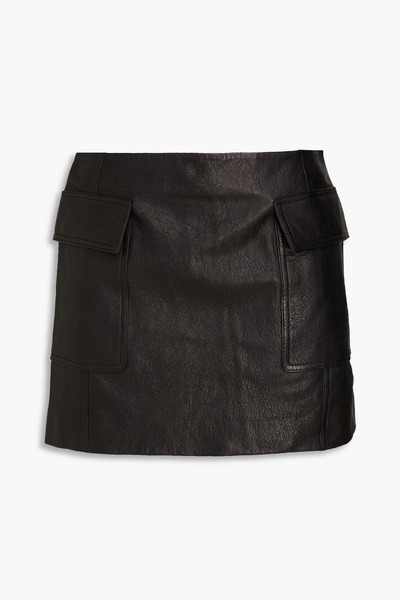  Frame - Leather Mini Skirt - Black - Us 2 
