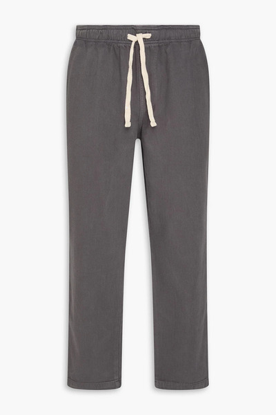  Frame - Tapered Cotton Drawstring Pants - Gray - S 