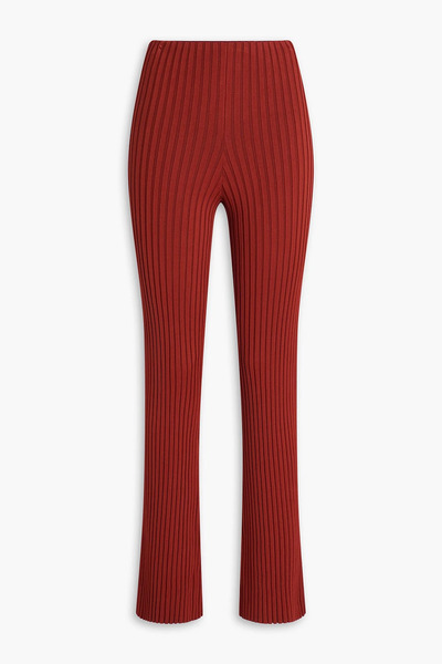  Galvan London - Ribbed-knit Flared Pants - Red - S 