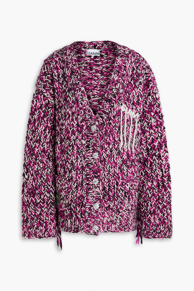  Ganni - Cable-knit Wool Cardigan - Pink - Xxs/xs 