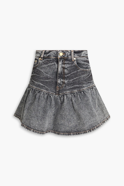  Ganni - Denim Mini Skirt - Gray - Eu 34 