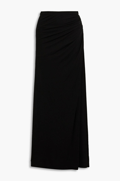  Halston - Callen Ruched Jersey Maxi Skirt - Black - Us 0 