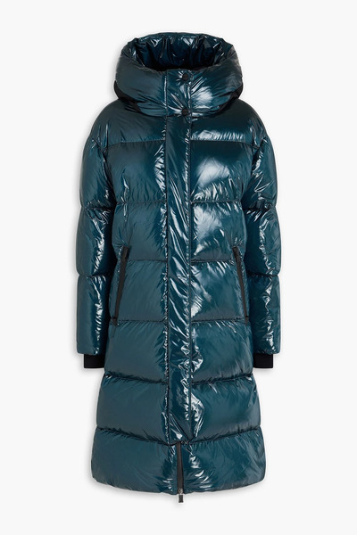  Herno - Quilted Shell Hooded Down Coat - Blue - It 42 
